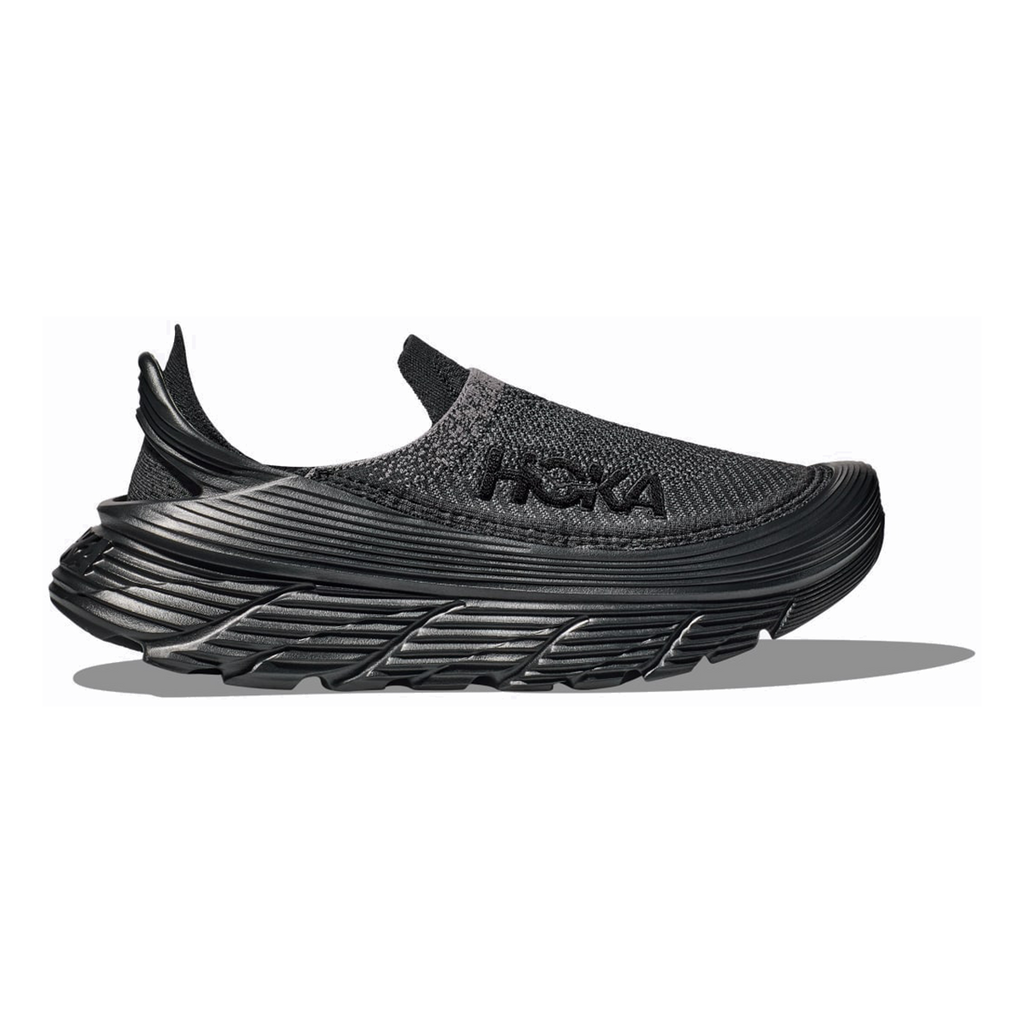 HOKA Restore TC Unisex Slip-On Shoes - Black / Black product photo