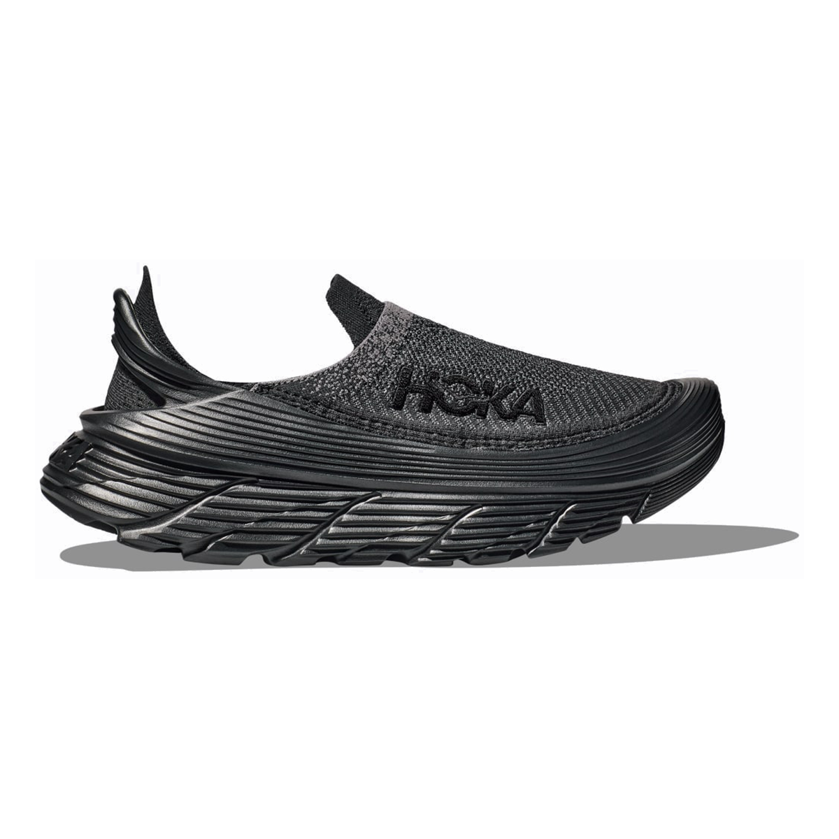 HOKA Restore TC Unisex Slip-On Shoes - Black / Black product photo