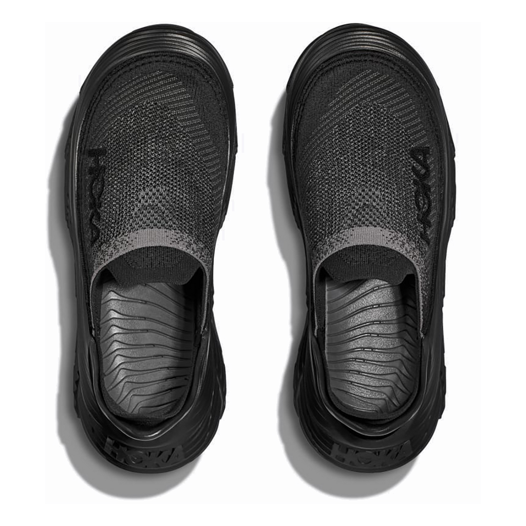 HOKA Restore TC Unisex Slip-On Shoes - Black / Black product photo