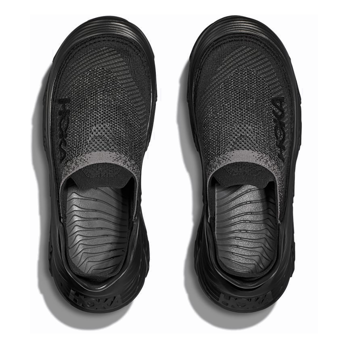 HOKA Restore TC Unisex Slip-On Shoes - Black / Black product photo