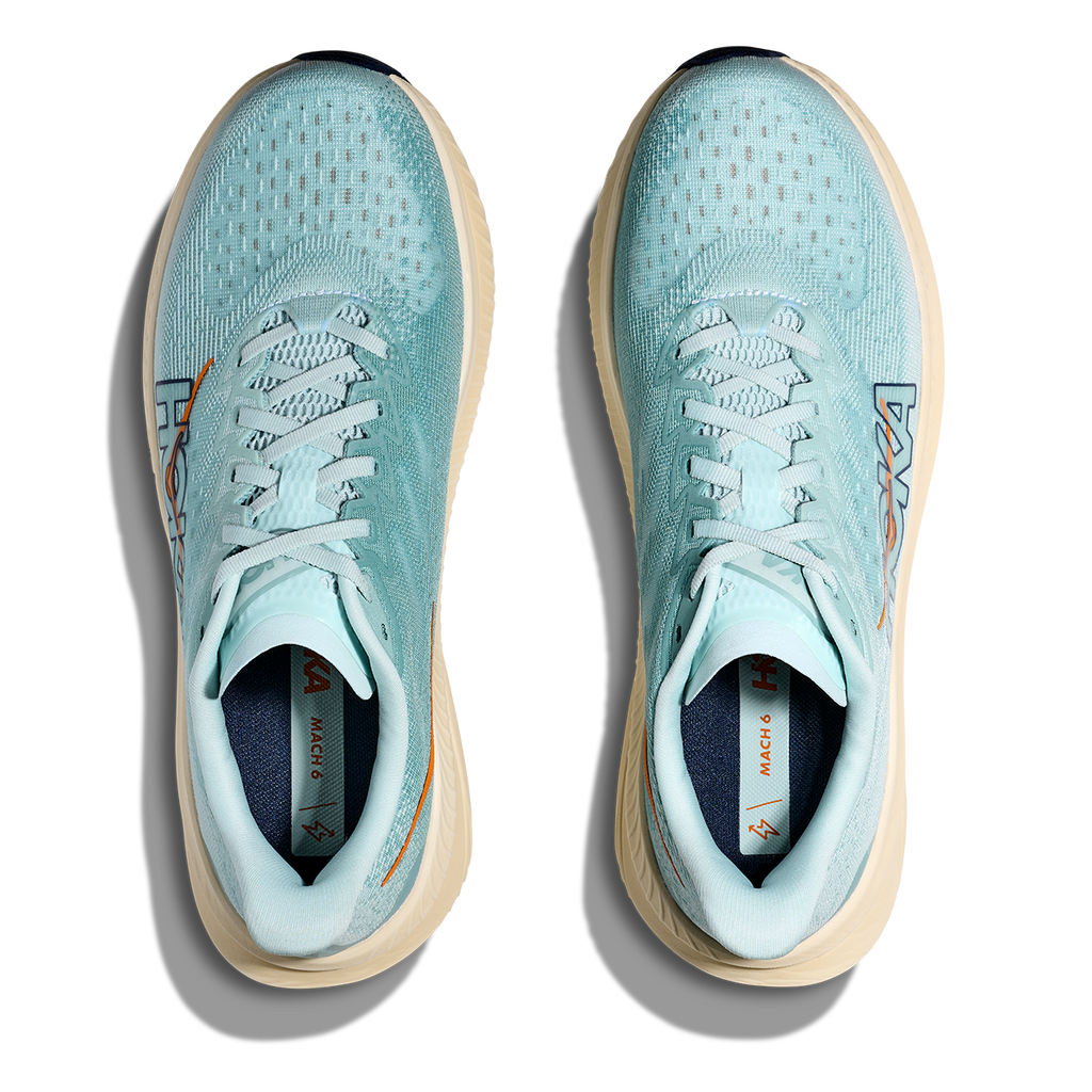 HOKA Mach 6 Men's Road Running Shoes - Clear Sea / Sea Water product photo