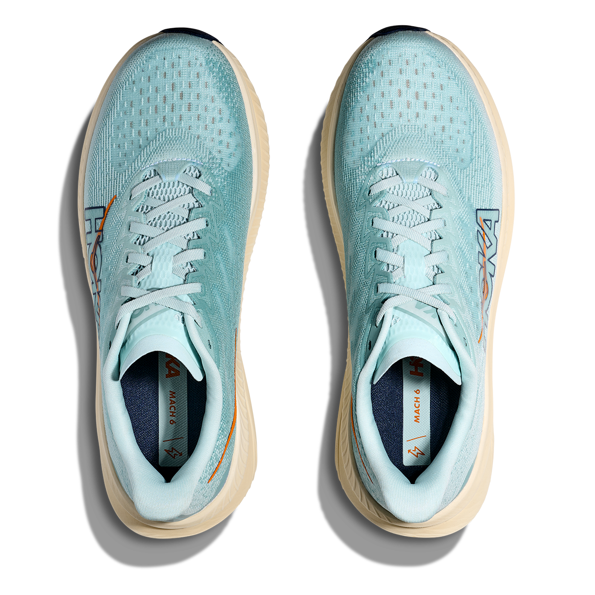 HOKA Mach 6 Men's Road Running Shoes - Clear Sea / Sea Water product photo