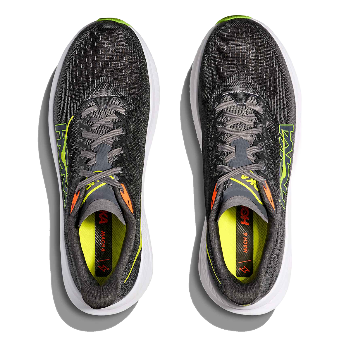 HOKA Mach 6 Men's Road Running Shoes - Gravel / Asphalt Grey product photo