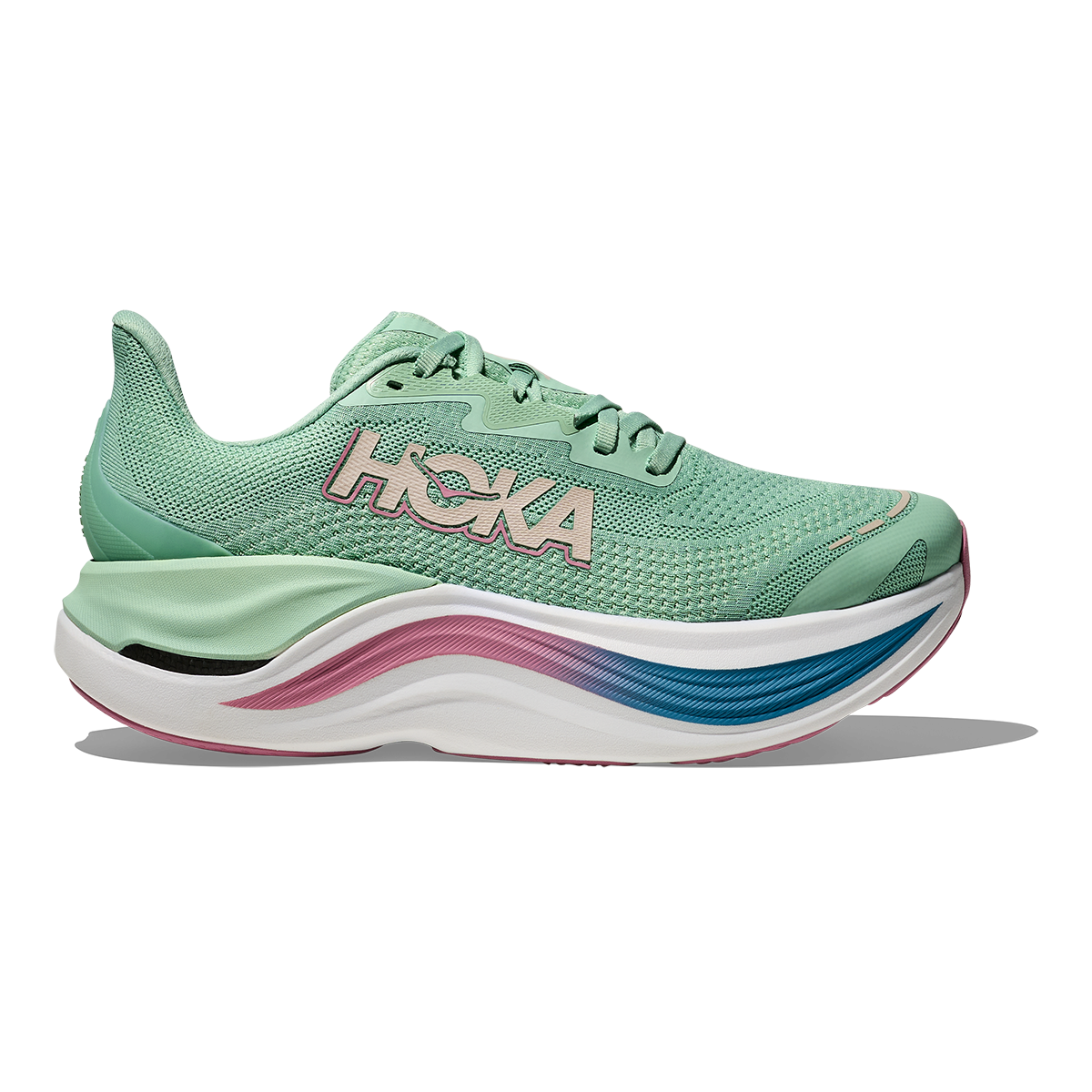 HOKA Skyward X Women's Road Running Shoes - Jadeite / Dried Rose product photo