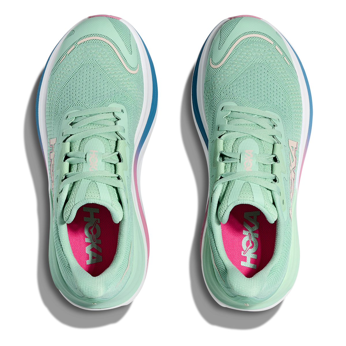 HOKA Skyward X Women's Road Running Shoes - Jadeite / Dried Rose product photo