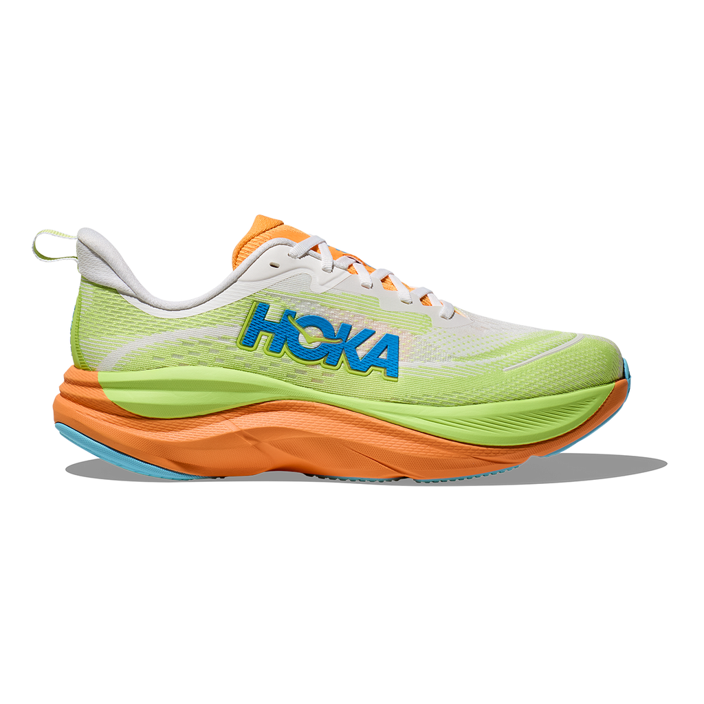 HOKA Skyflow Men's Road Running Shoes - Frost / Solar Flare product photo