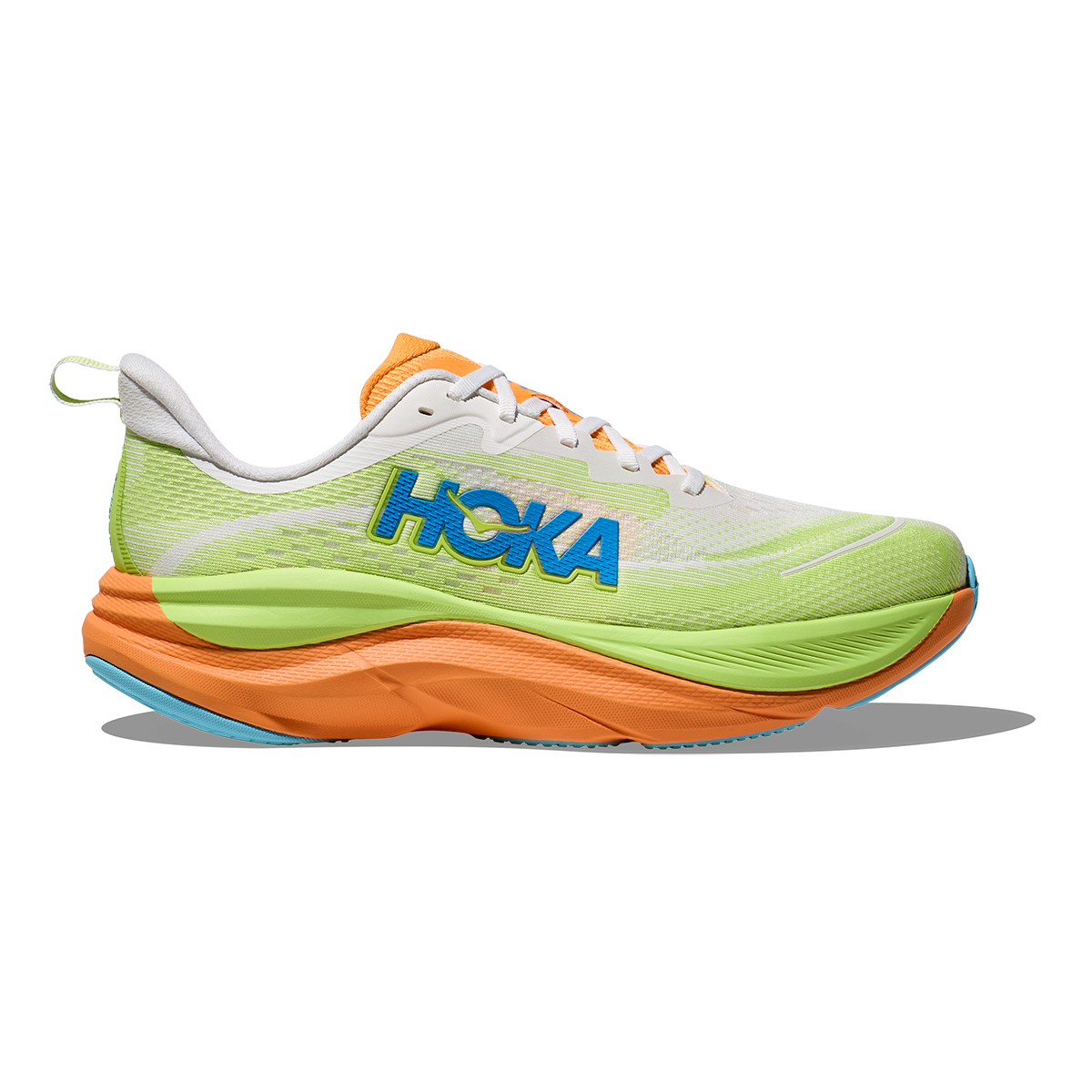 HOKA Skyflow Men's Road Running Shoes - Frost / Solar Flare product photo