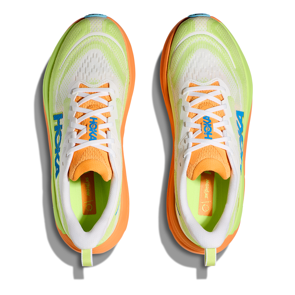 HOKA Skyflow Men's Road Running Shoes - Frost / Solar Flare product photo