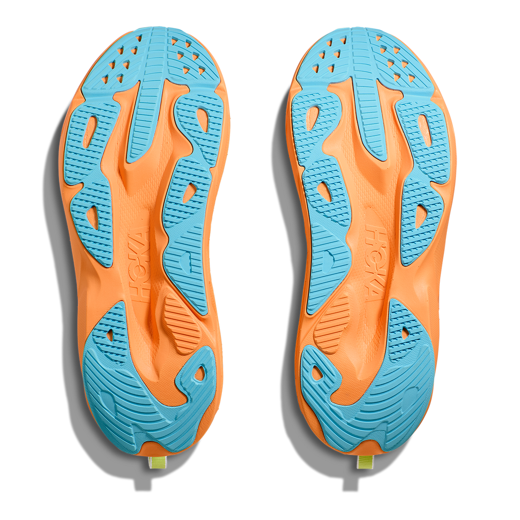 HOKA Skyflow Men's Road Running Shoes - Frost / Solar Flare product photo
