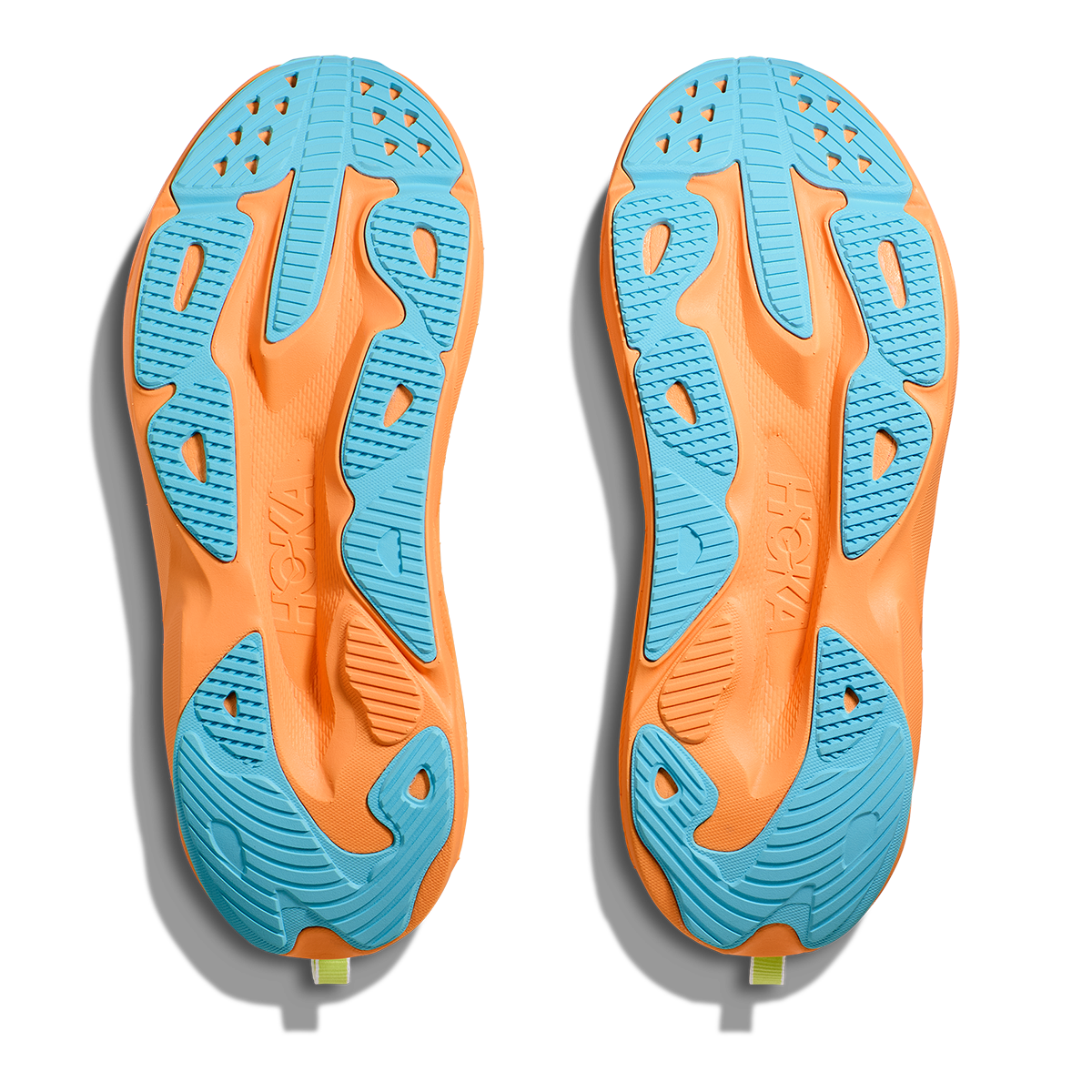 HOKA Skyflow Men's Road Running Shoes - Frost / Solar Flare product photo
