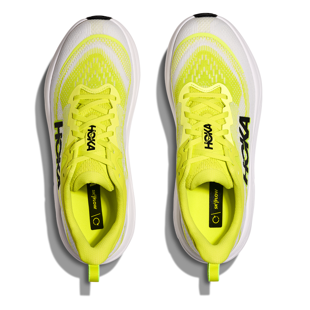 HOKA Skyflow Men's Road Running Shoes - Neon Hoka Citrus / Neon White product photo