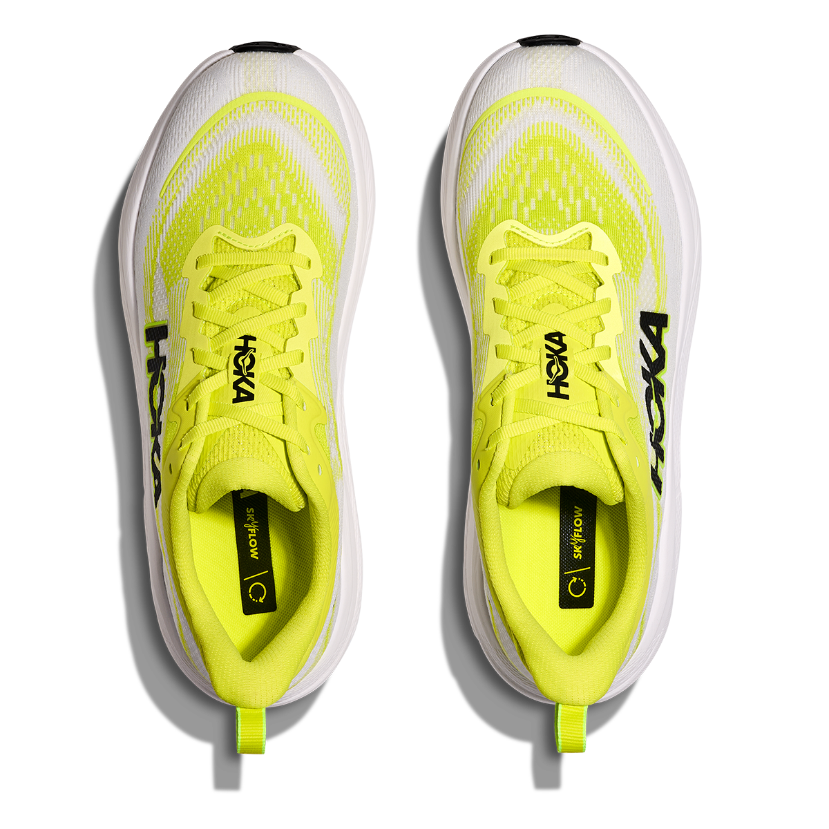 HOKA Skyflow Men's Road Running Shoes - Neon Hoka Citrus / Neon White product photo