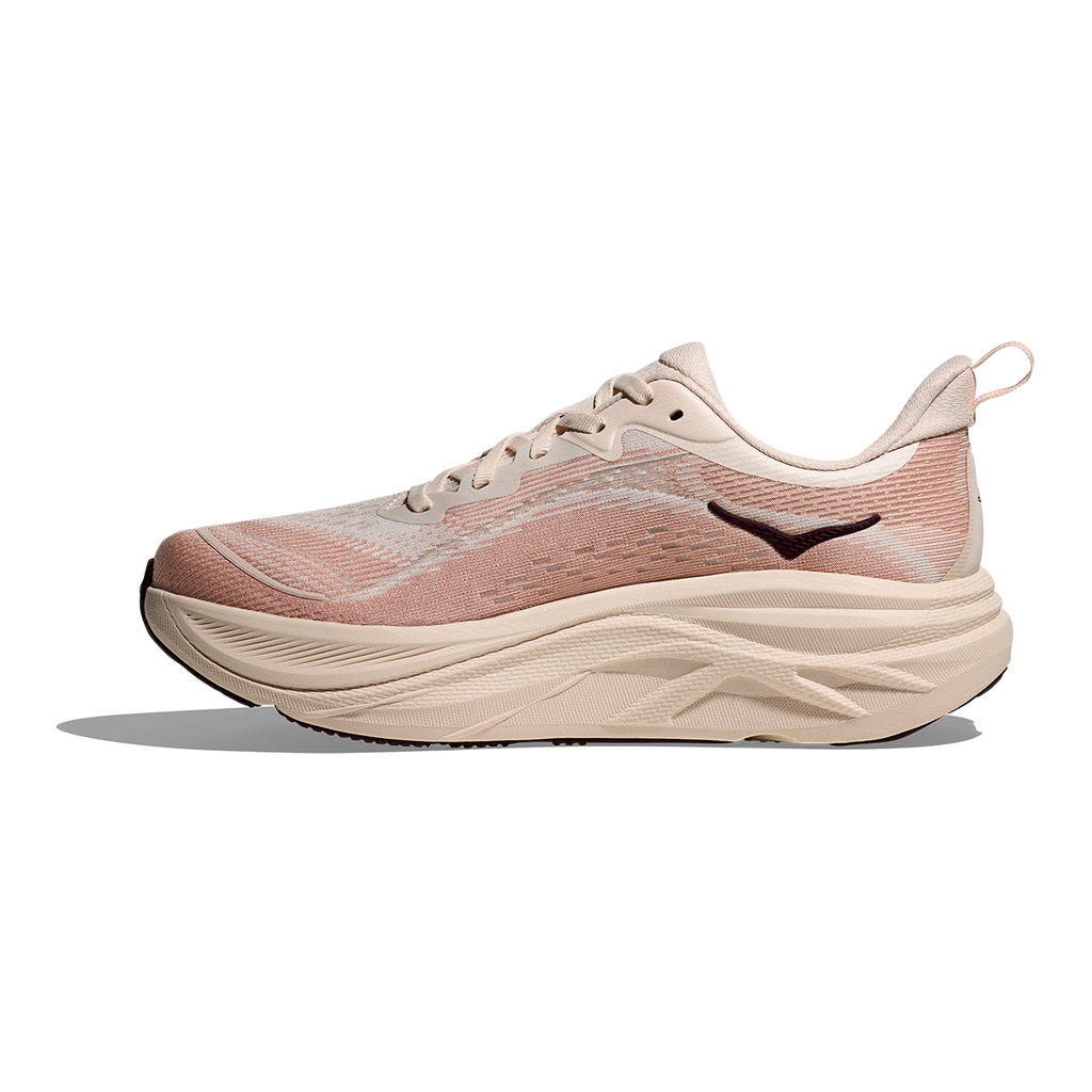 HOKA Skyflow Women's Road Running Shoes - Rose Cream / Rose Latte product photo
