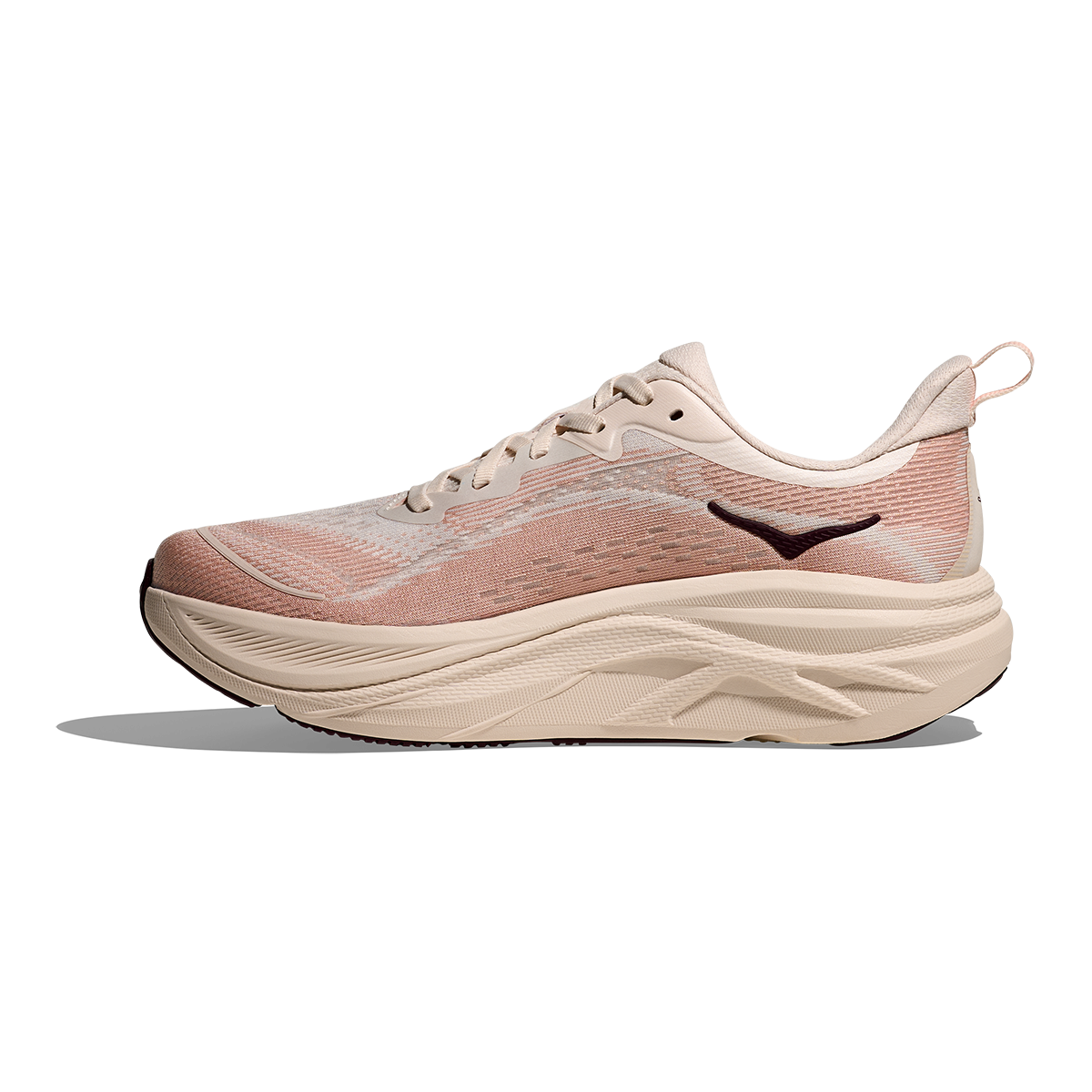 HOKA Skyflow Women's Road Running Shoes - Rose Cream / Rose Latte product photo