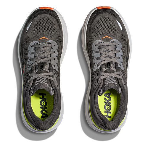 HOKA Bondi 9 Men's Road Running Shoes - Asphalt Grey / Gravel product photo