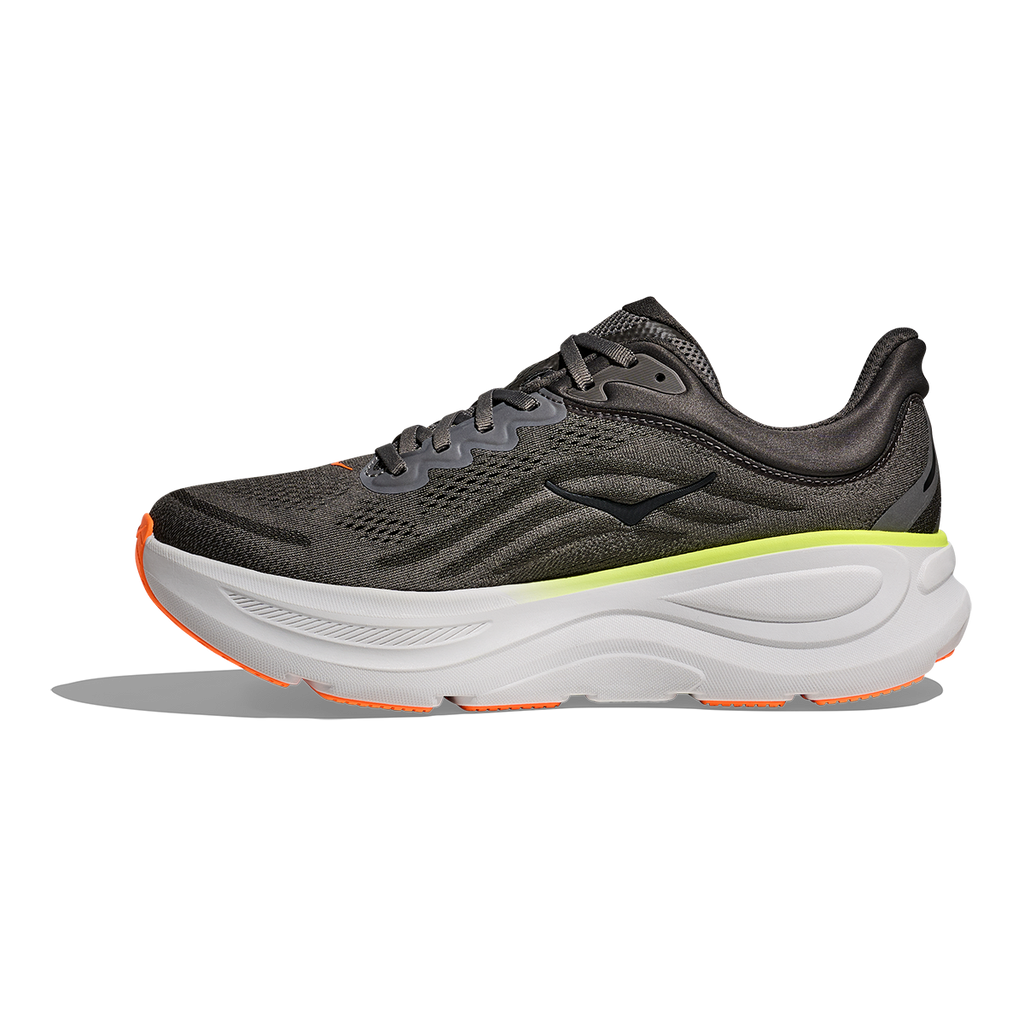 HOKA Bondi 9 Men's Road Running Shoes - Asphalt Grey / Gravel product photo