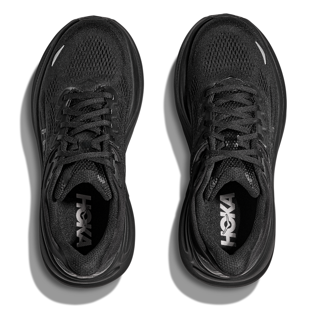 HOKA Bondi 9 Men's Road Running Shoes - Black / Black product photo