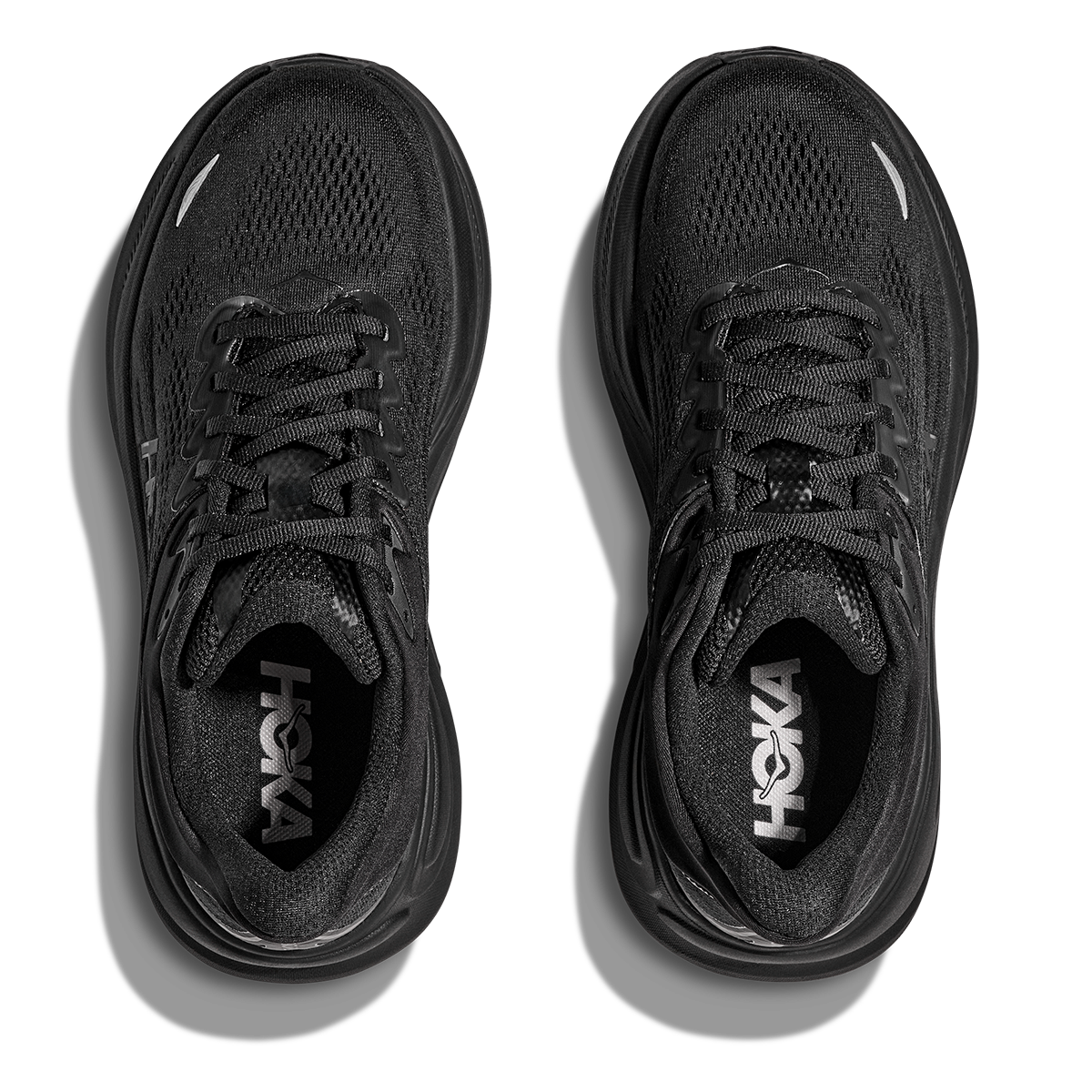 HOKA Bondi 9 Men's Road Running Shoes - Black / Black product photo