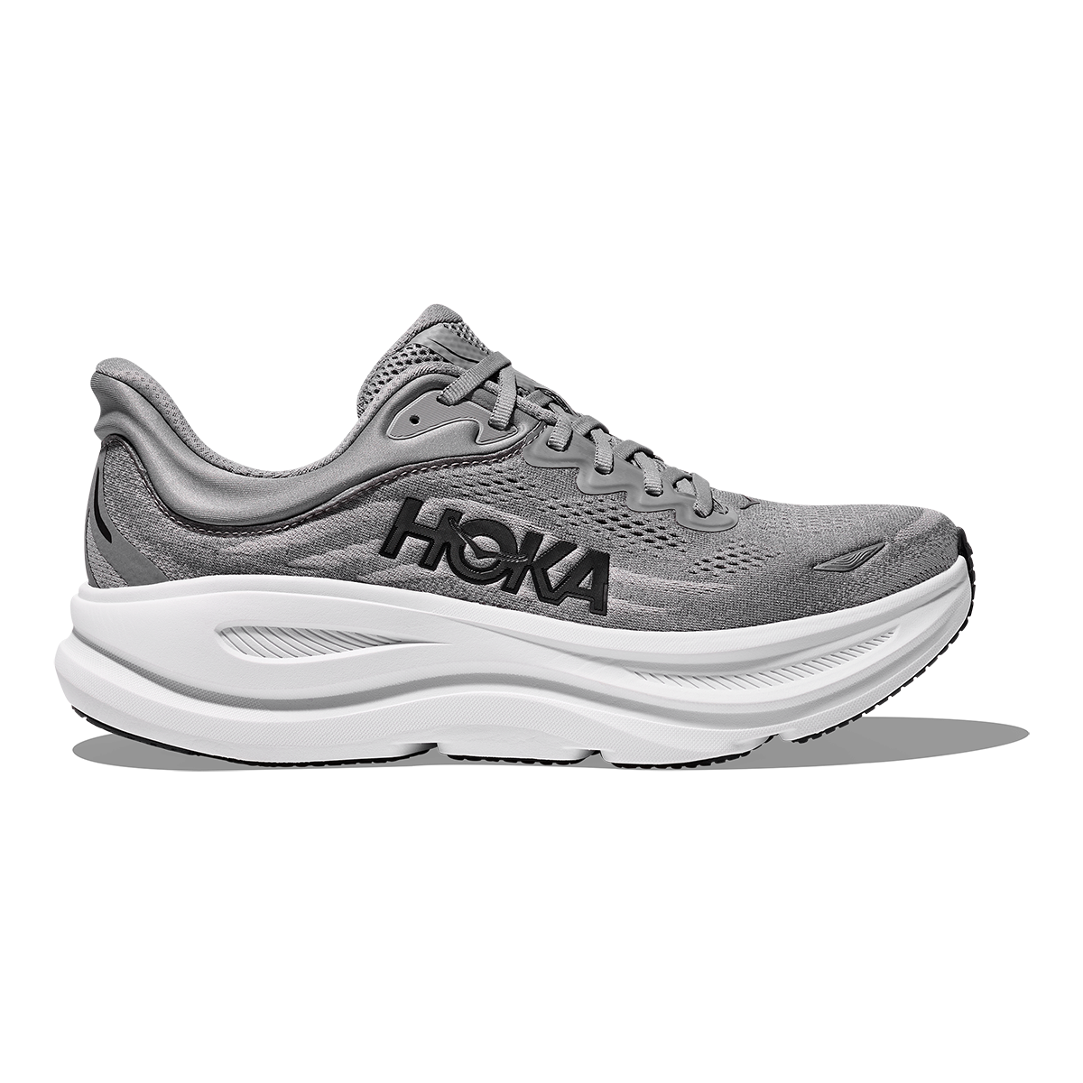 HOKA Bondi 9 Men's Road Running Shoes - Galactic Grey / Stellar Grey product photo