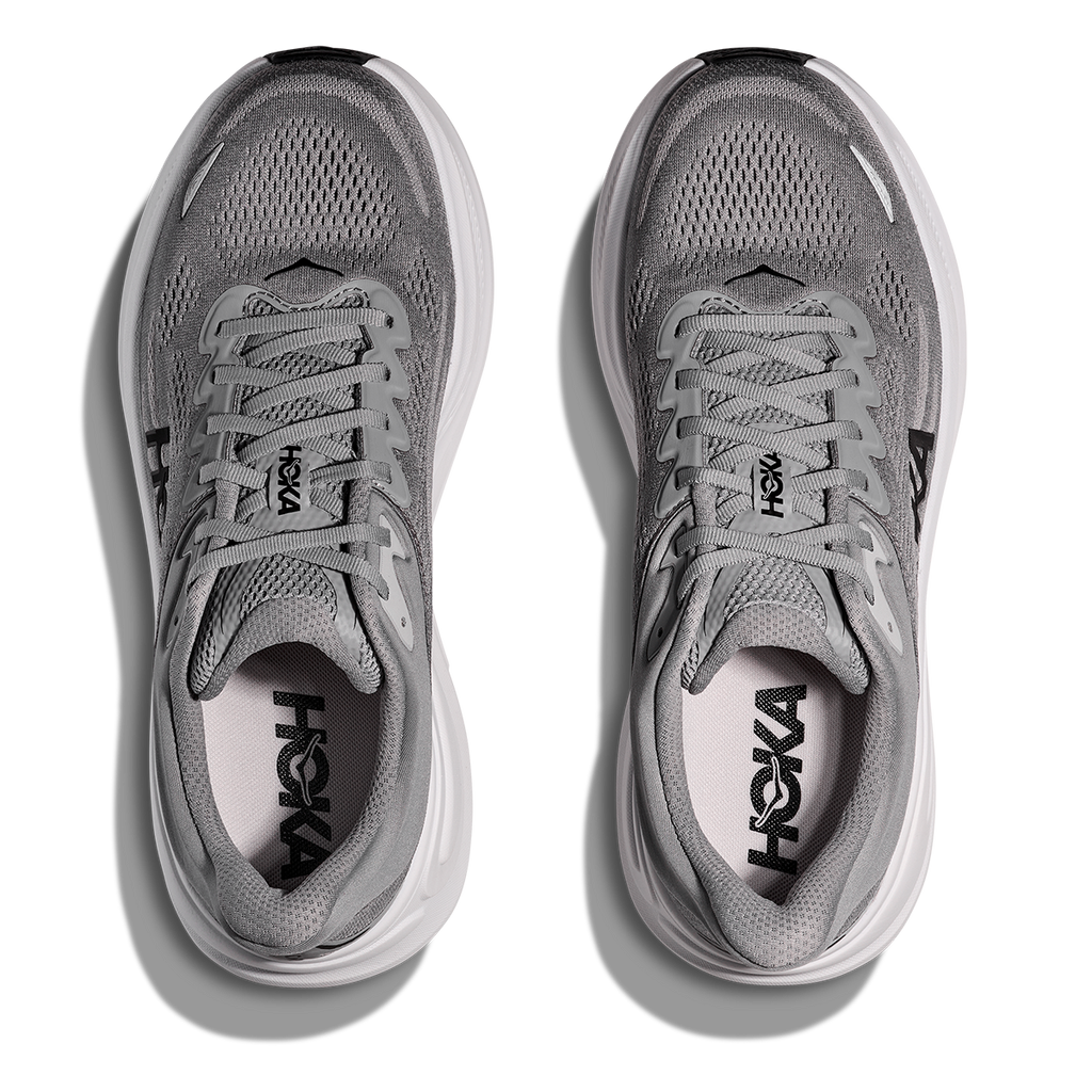 HOKA Bondi 9 Men's Road Running Shoes - Galactic Grey / Stellar Grey product photo