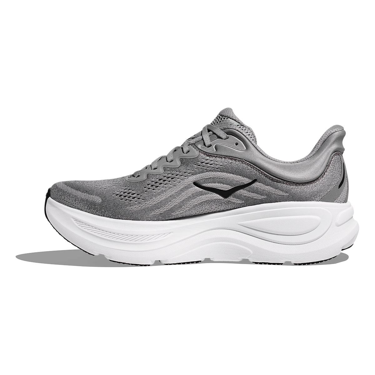 HOKA Bondi 9 Men's Road Running Shoes - Galactic Grey / Stellar Grey product photo