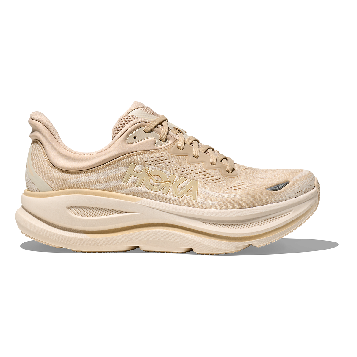 HOKA Bondi 9 Men's Road Running Shoes - Oatmeal / Oat Milk product photo