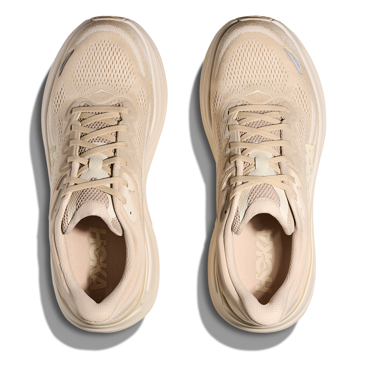 HOKA Bondi 9 Men's Road Running Shoes - Oatmeal / Oat Milk product photo