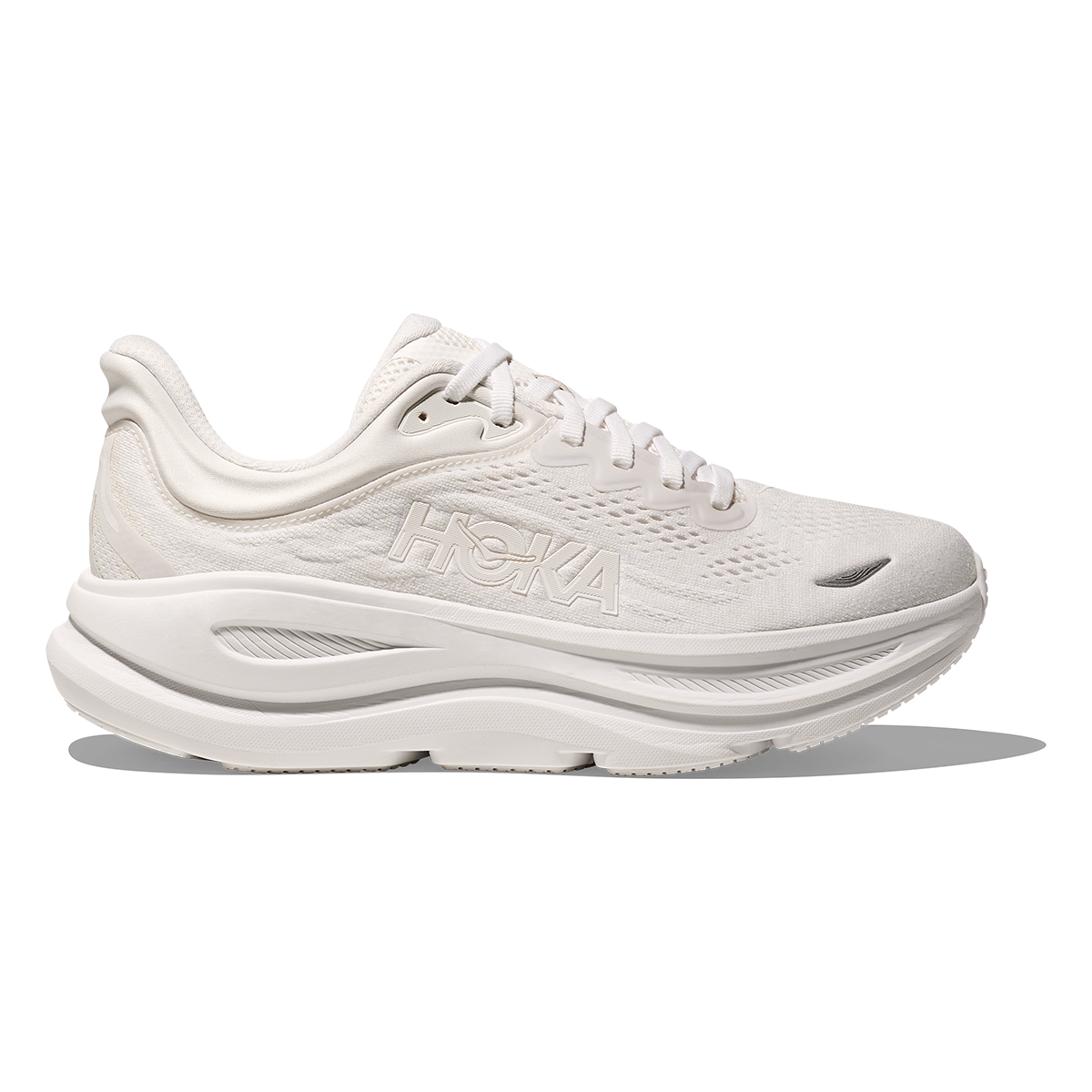 HOKA Bondi 9 Men's Road Running Shoes - White / White product photo