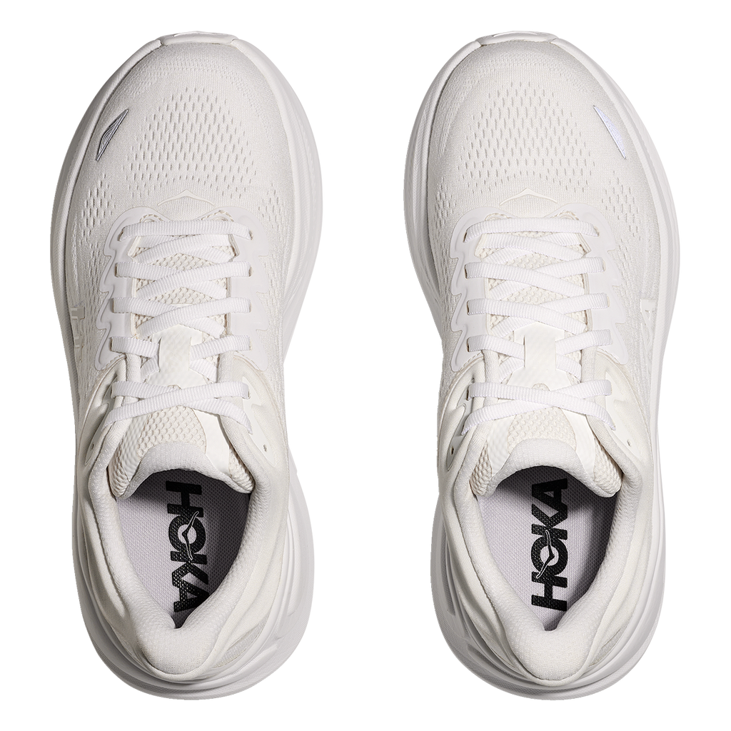 HOKA Bondi 9 Men's Road Running Shoes - White / White product photo