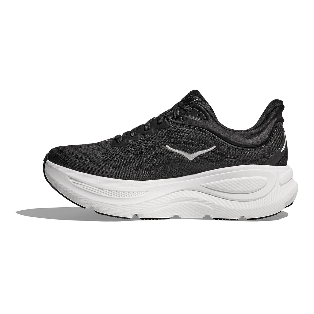 HOKA Bondi 9 Women's Road Running Shoes - Black / White product photo