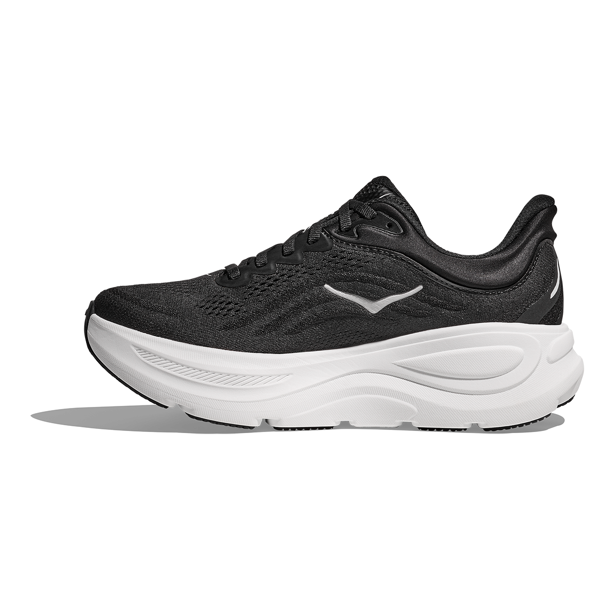 HOKA Bondi 9 Women's Road Running Shoes - Black / White product photo