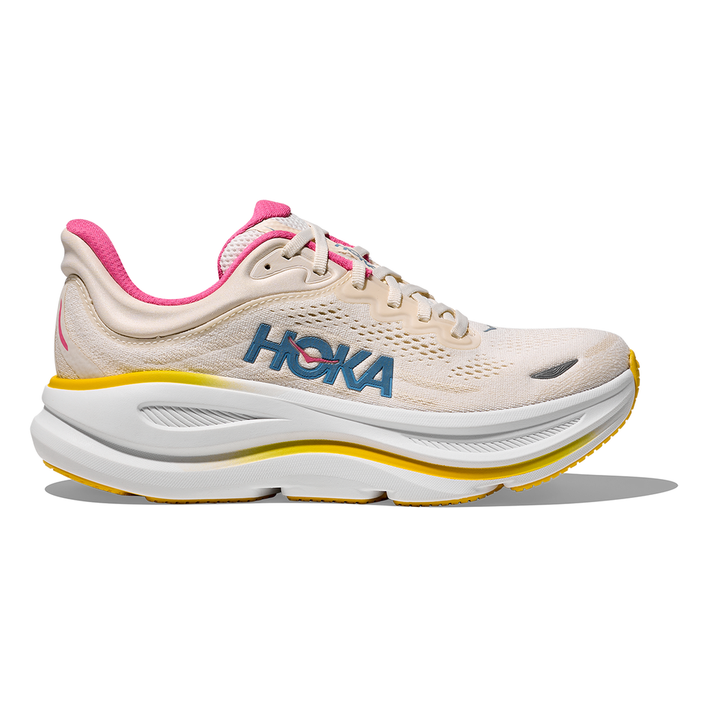 HOKA Bondi 9 Women's Road Running Shoes - Alabaster / Birch product photo