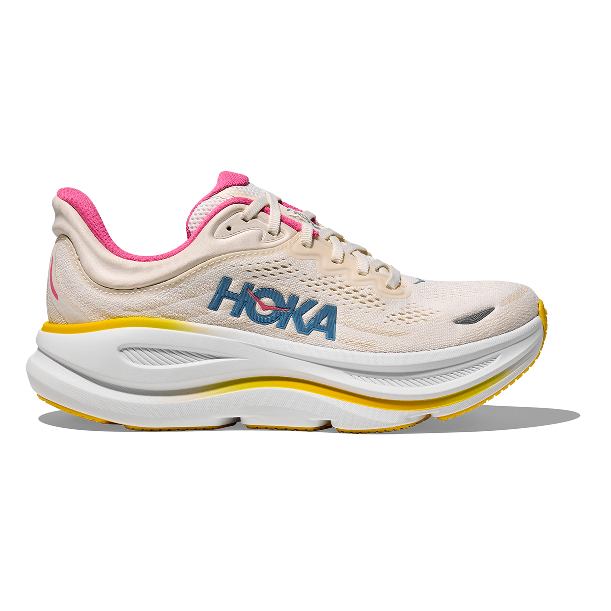 HOKA Bondi 9 Women's Road Running Shoes - Alabaster / Birch product photo