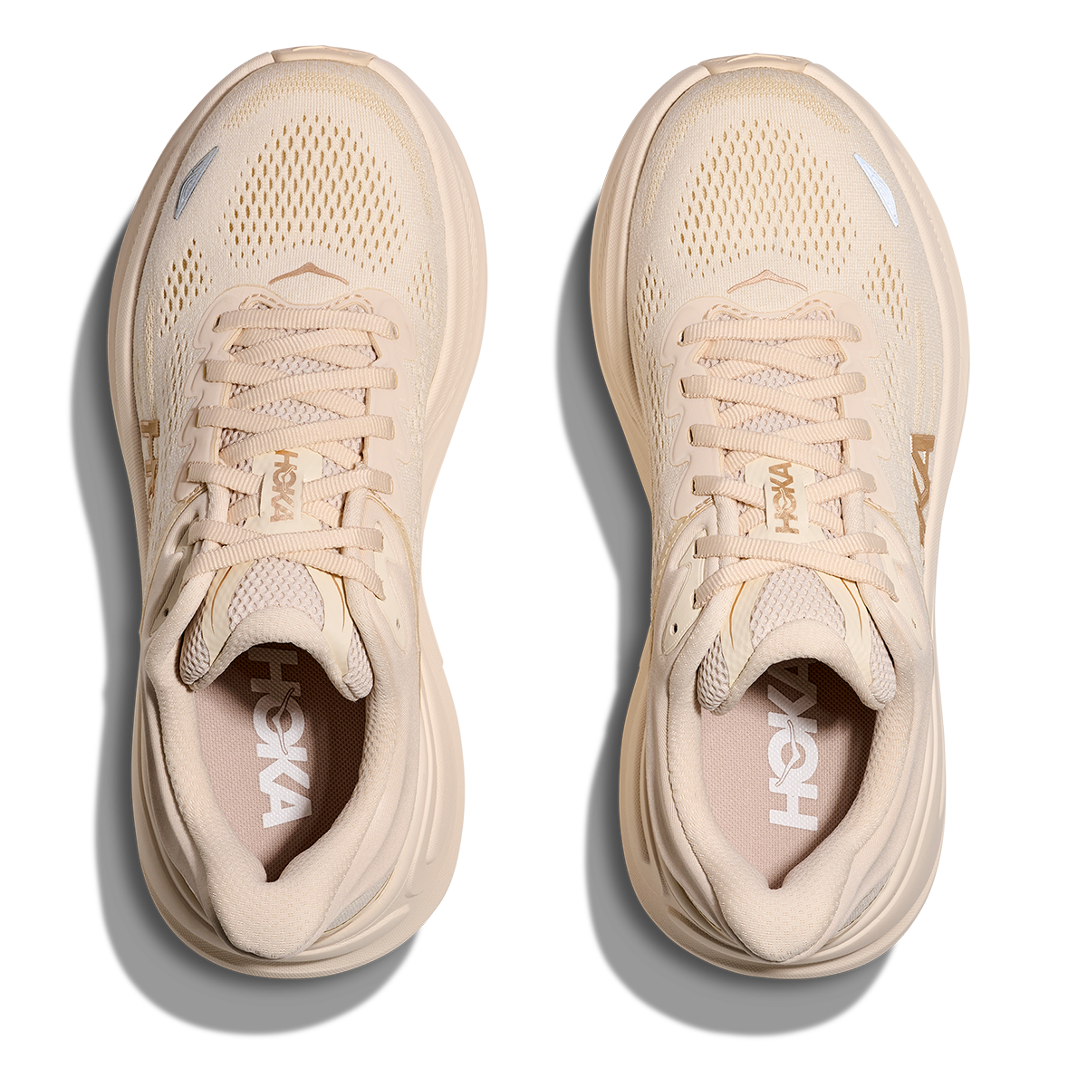 HOKA Bondi 9 Women's Road Running Shoes - Vanilla / Birch product photo