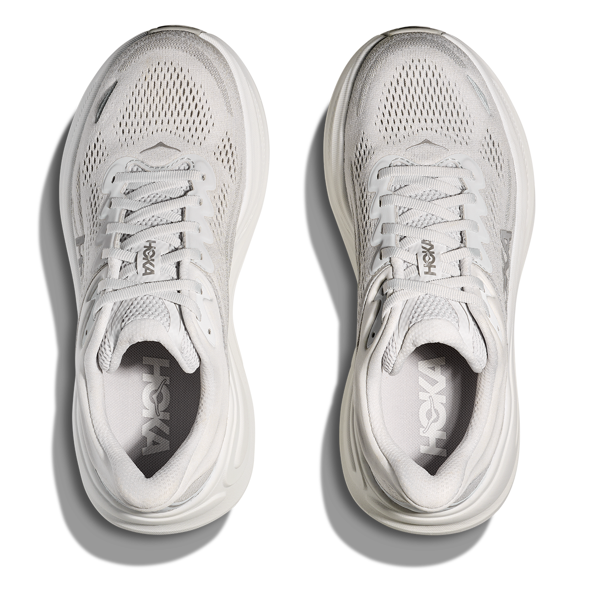 HOKA Bondi 9 Women's Road Running Shoes - Stardust / Silver product photo
