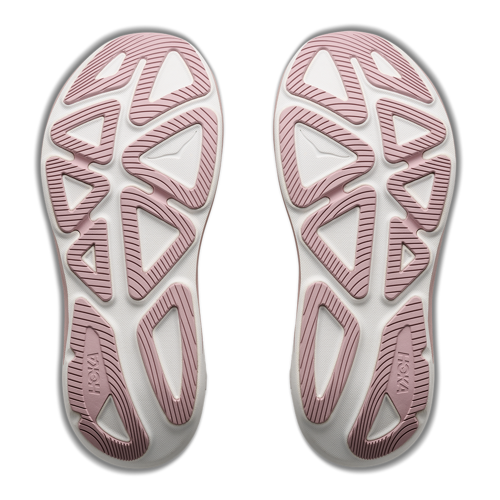 HOKA Clifton PRO GLM Women's Road Running Shoes - Alabaster / Pink Opal product photo