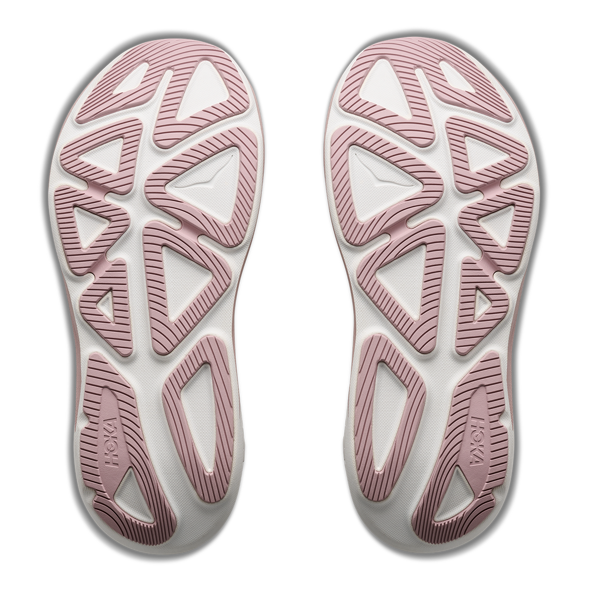 HOKA Clifton PRO GLM Women's Road Running Shoes - Alabaster / Pink Opal product photo