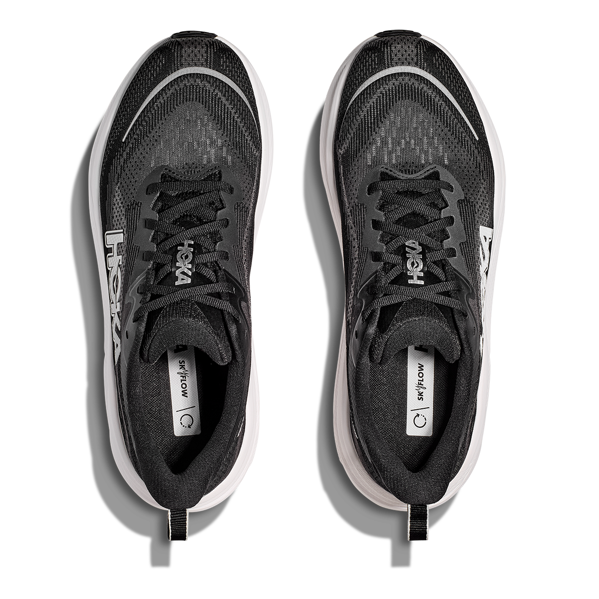 HOKA Skyflow Men's Road Running Shoes - Black / White product photo