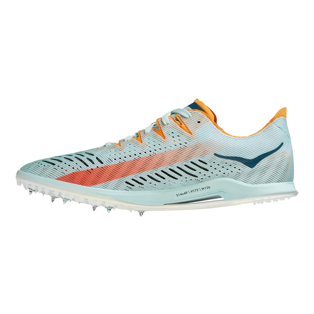 HOKA Cielo X MD Unisex Track Spikes - Blue Glass / Radiant Yellow product photo