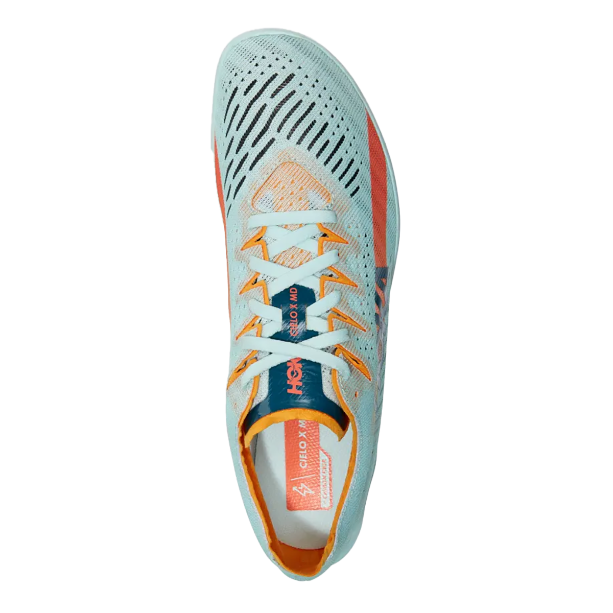 HOKA Cielo X MD Unisex Track Spikes - Blue Glass / Radiant Yellow product photo
